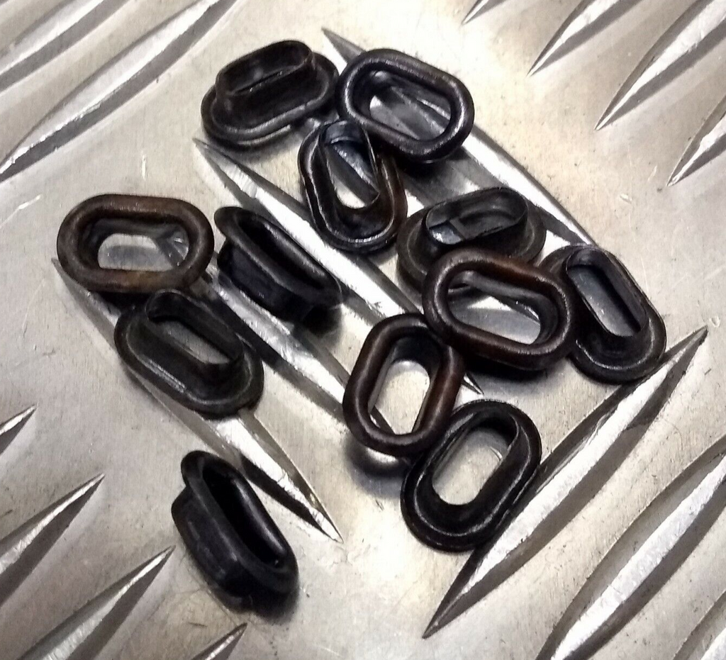 Genuine Vintage British Army Issue Small Oval Replacement Eyelets Pack of 12