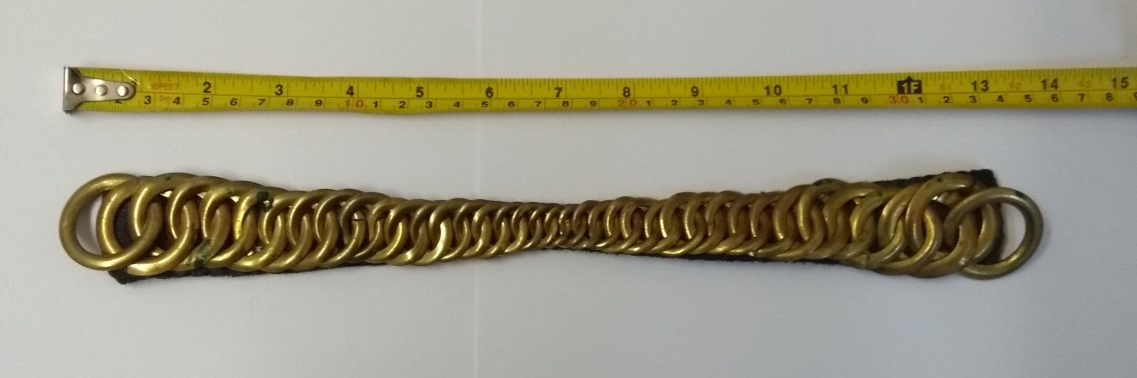 Vintage Bearskin Brass Chin Chain Strap For Royal Guards Busby's & Ceremonial