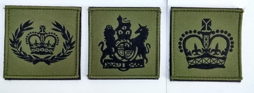 Genuine British Issue Green Rank Patches / Badges Assorted Ranks- NEW