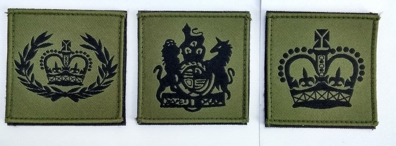 Genuine British Issue Green Rank Patches / Badges Assorted Ranks- NEW