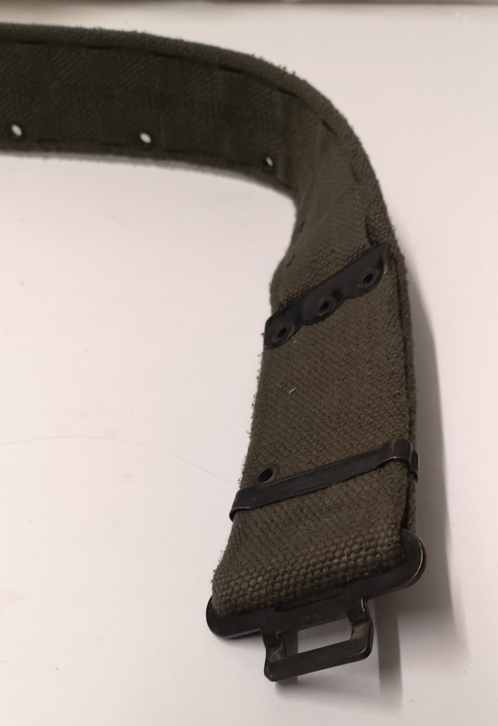 Vintage Belt Webbing Load Carry Pistol Canvas Belt Pattern 58 Waist 44"