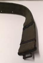 Vintage Belt Webbing Load Carry Pistol Canvas Belt Pattern 58 Waist 44"