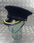 Genuine British Made Senior Officers Blue Parade Dress Hat No Insignia 57cm