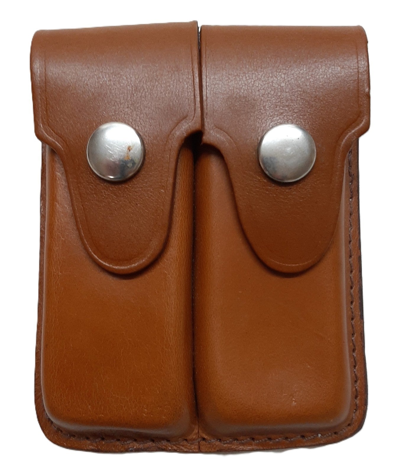 FN Ammo Pouches Leather U.S F9 GP Magazine Clip / Belt Clip Twin Mag Holders X2