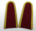Senior Officer Shoulder Boards Abu Dhabi Obsolete Stock Maroon Melton Gold Braid