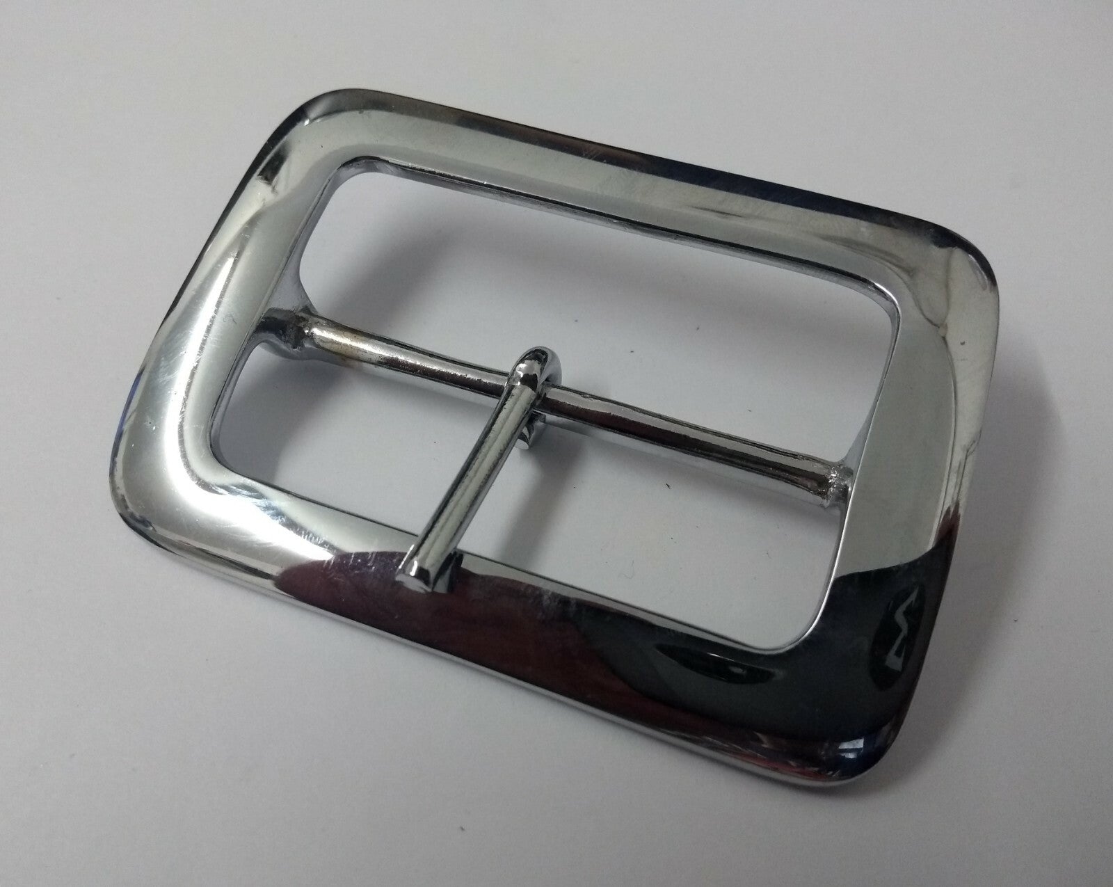 Cross Belt Buckle Chrome Large Single Prong Bandsman Musicians Sling