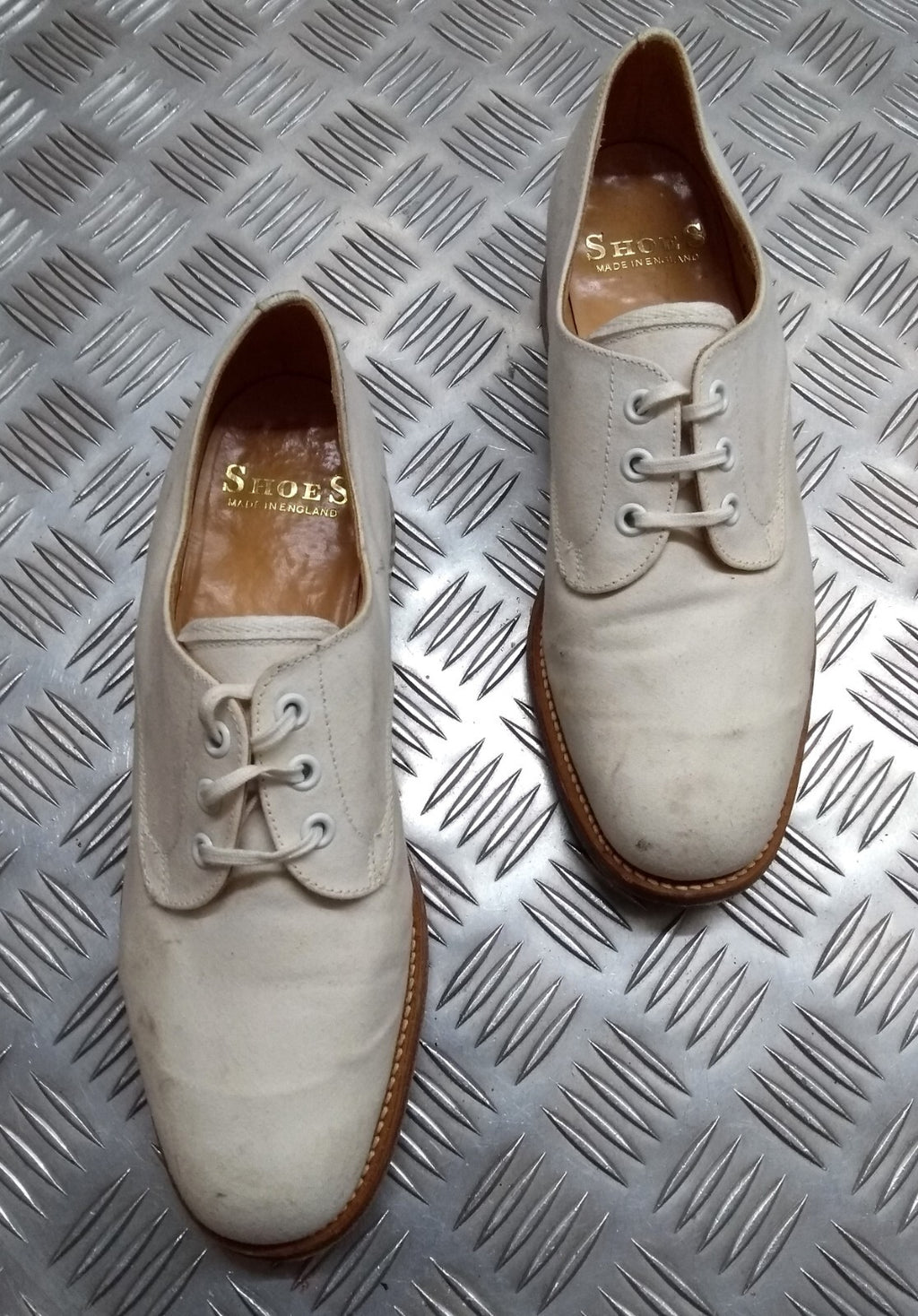 Naval White Shoe British Navy Tropical Service Dress Uniform Old Pattern 250M