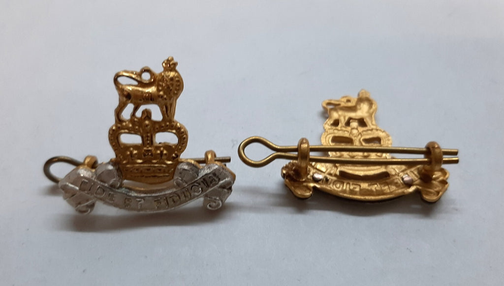 RAPC Collar Badges Army Pay Corps Old Pattern Collar Dogs and Split Pins
