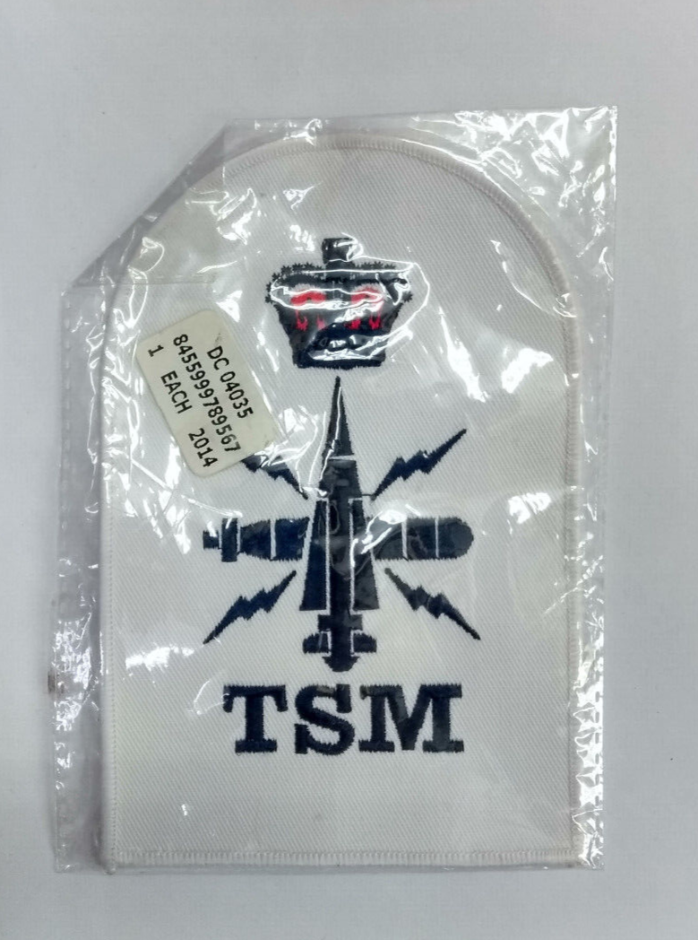 Royal Navy Submarine Tactical TSM Petty Offc. Qualification Patch Blue on White