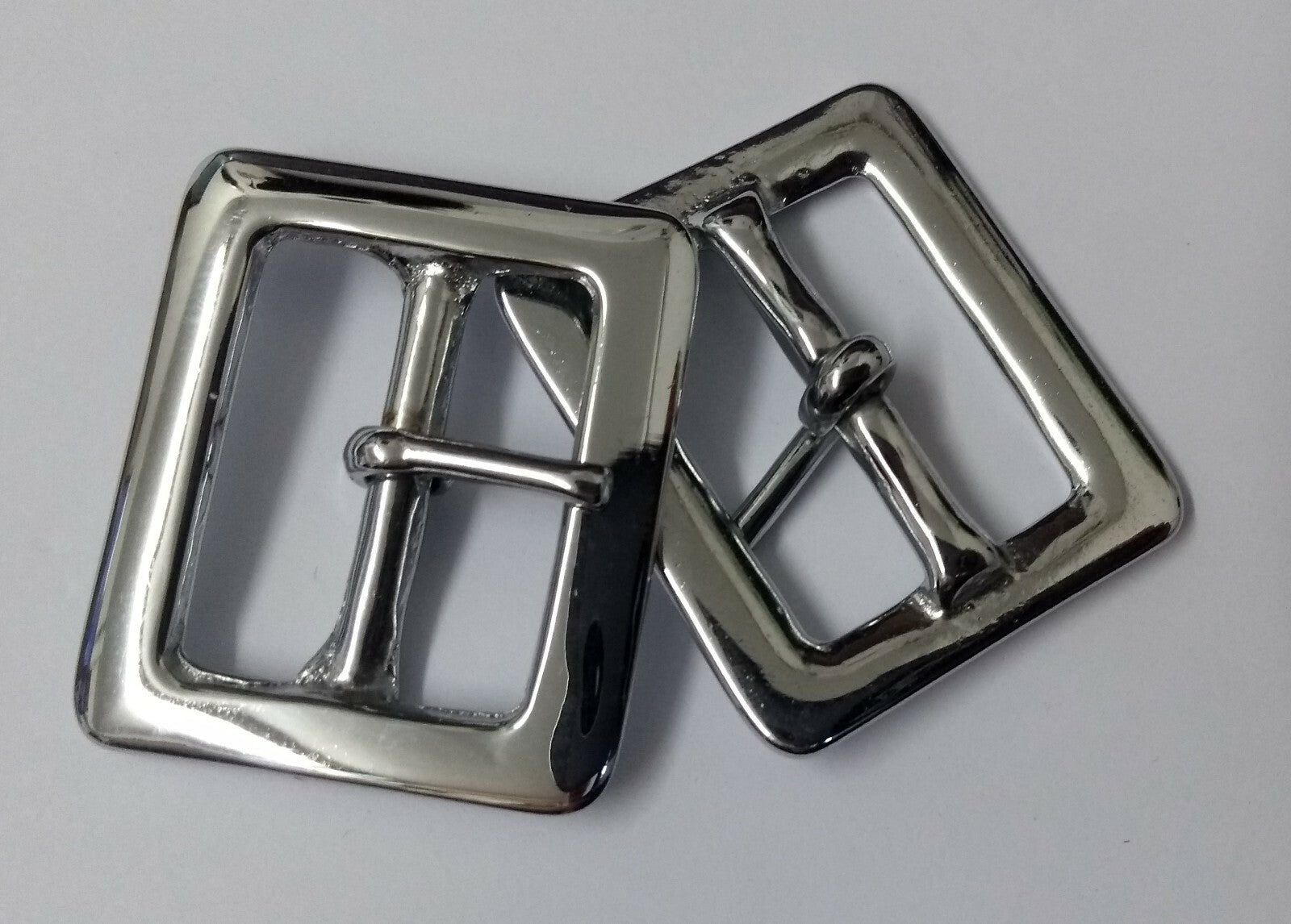 Genuine British Issue 1" Chrome Plated Single Prong Buckles X2 STD46
