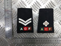 Royal Tank Regiment RTR ACF Black Rank Slides Genuine British - NEW