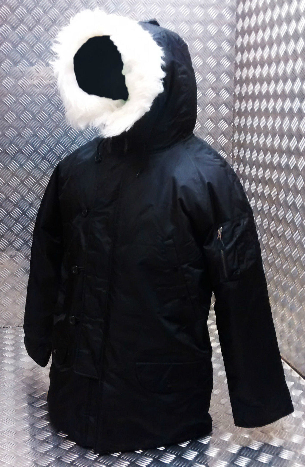 US N3B Military Style ECW Snorkel Parka Black NEW