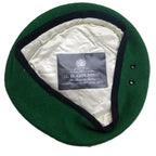Green Beret Army Goldings UK Pattern Wool / Silky Lining & Petersham Trim 62cm.