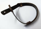 Genuine Issue Dark Brown Leather SD Dress Hat 13.4mm Chin Strap CS36
