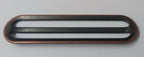 3" Bronzed Parade Belt Slider / Keeper Adjuster Quality Metal Construction