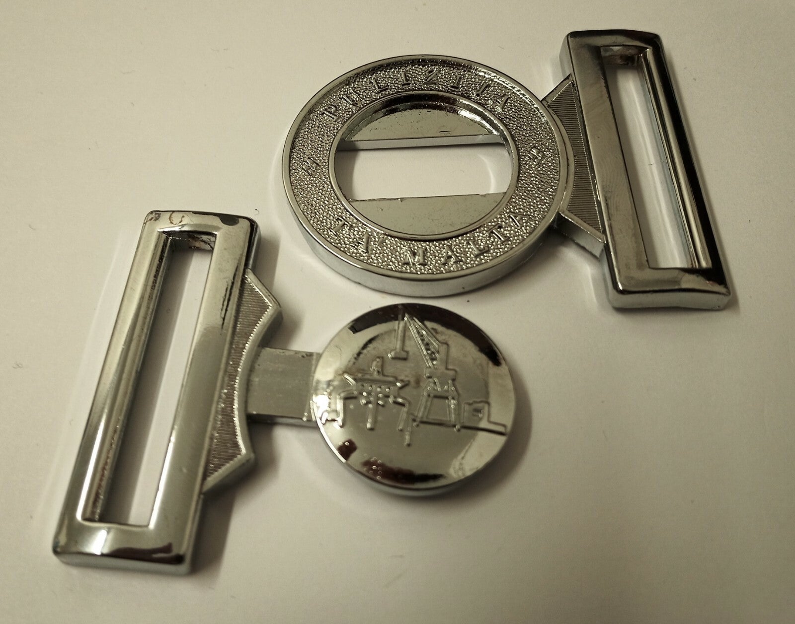 Chrome Locket Buckle Genuine Spec Security Unknown Insignia MFB3X