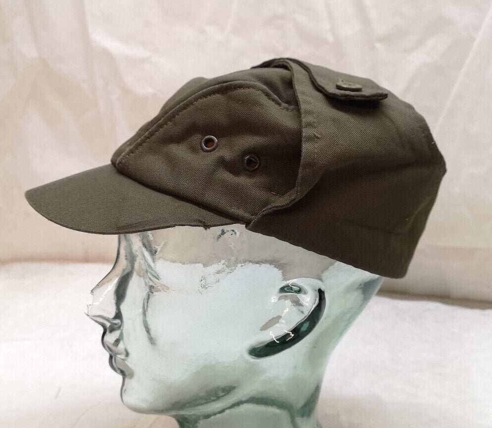 Vintage Green Czech Cap Flap Hat