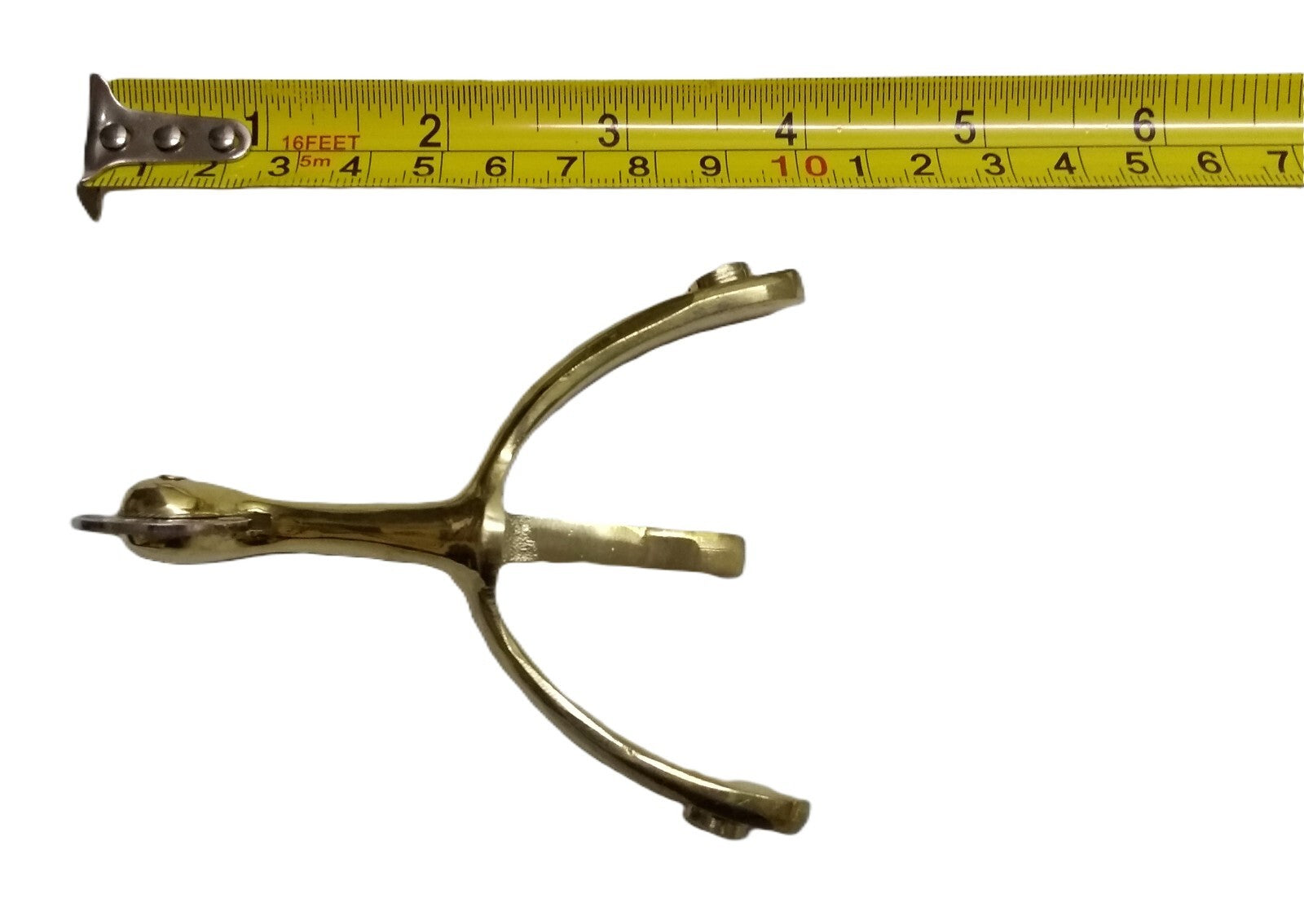 Swan Neck Spurs Short British Army / Officers Boots Brass / Gold Finish