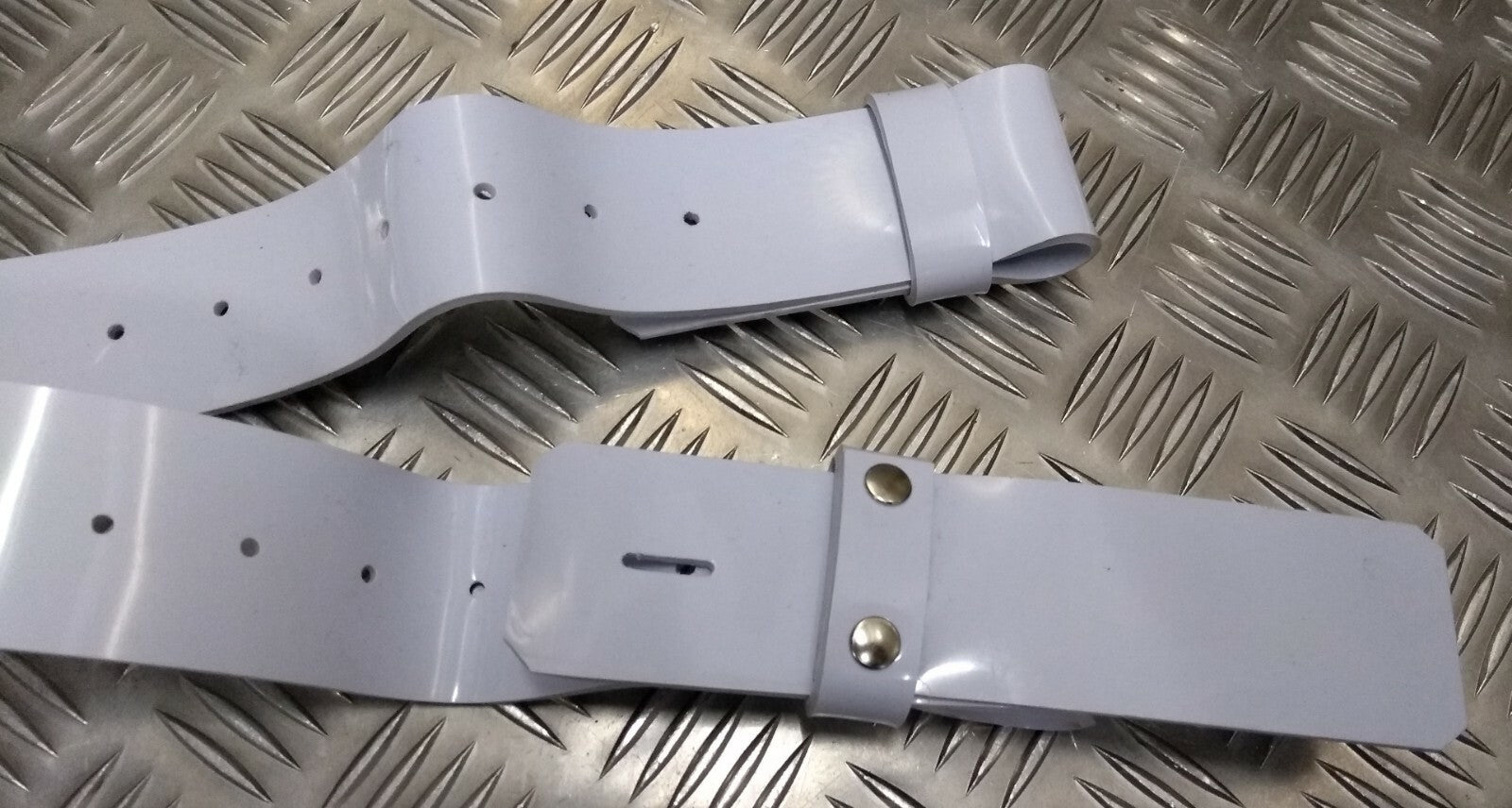 White PVC Patent Ceremonial/Parade Belt
