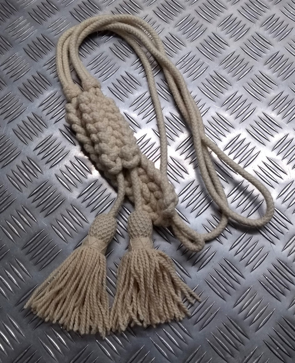 Bandsman / Bugle Shoulder Cord 7mm Thick Off White Colour NEW