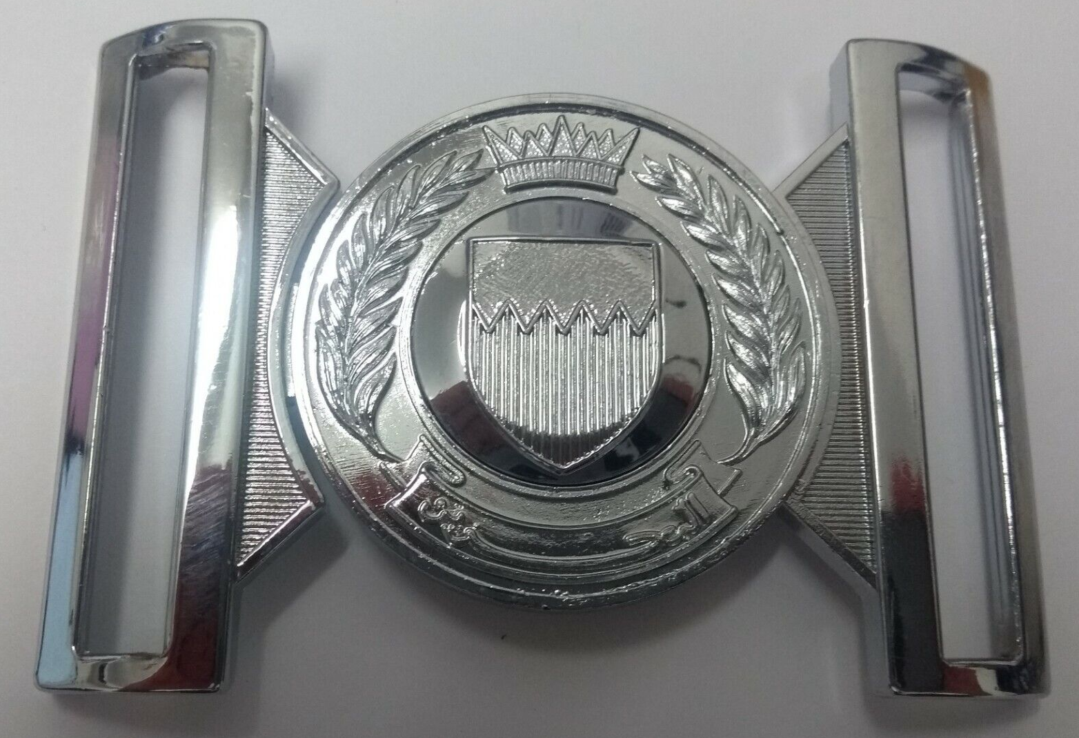 Bahrain Ceremonial Buckle Chrome Locket With National Insignia For Parade Belts