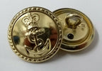 Genuine British Royal Navy RN Officers Rope Dress Buttons 30L 19mm x 2 ASBT50