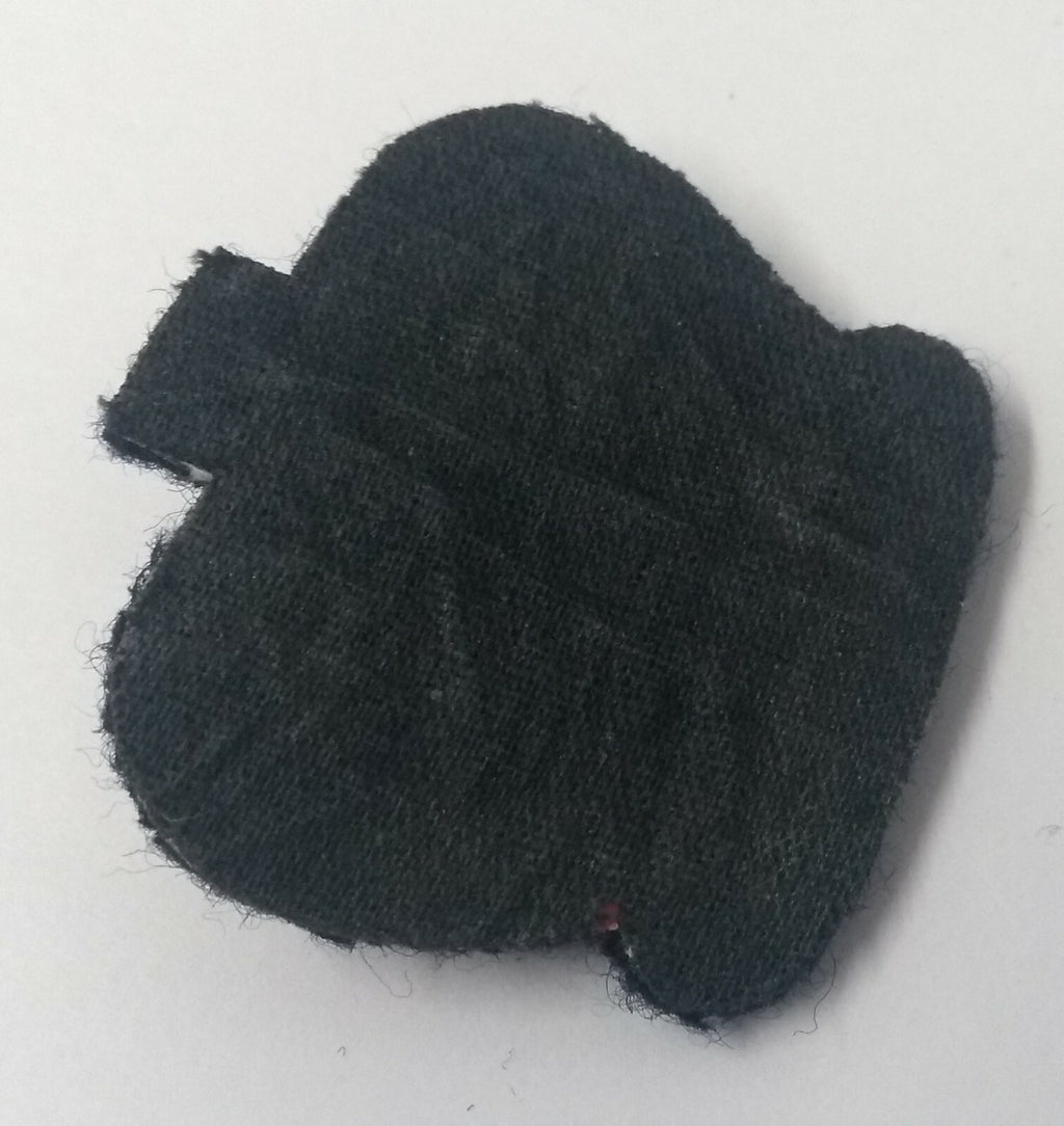 Vintage Braided QC Crown on Navy Blue Felt Hand Embroidered Badge