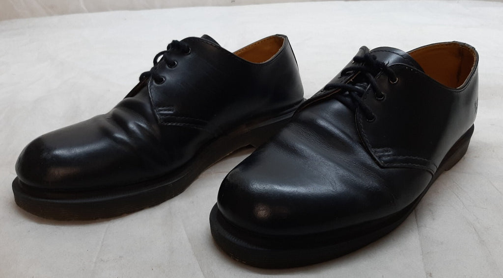 Dr. Martens Shoes Black Airwair Soles DM`s Industrial Full Grain Leather UK 8