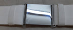 Army Courlene Belt British Chrome Plate Buckle No Insignia Big Size Max 54"