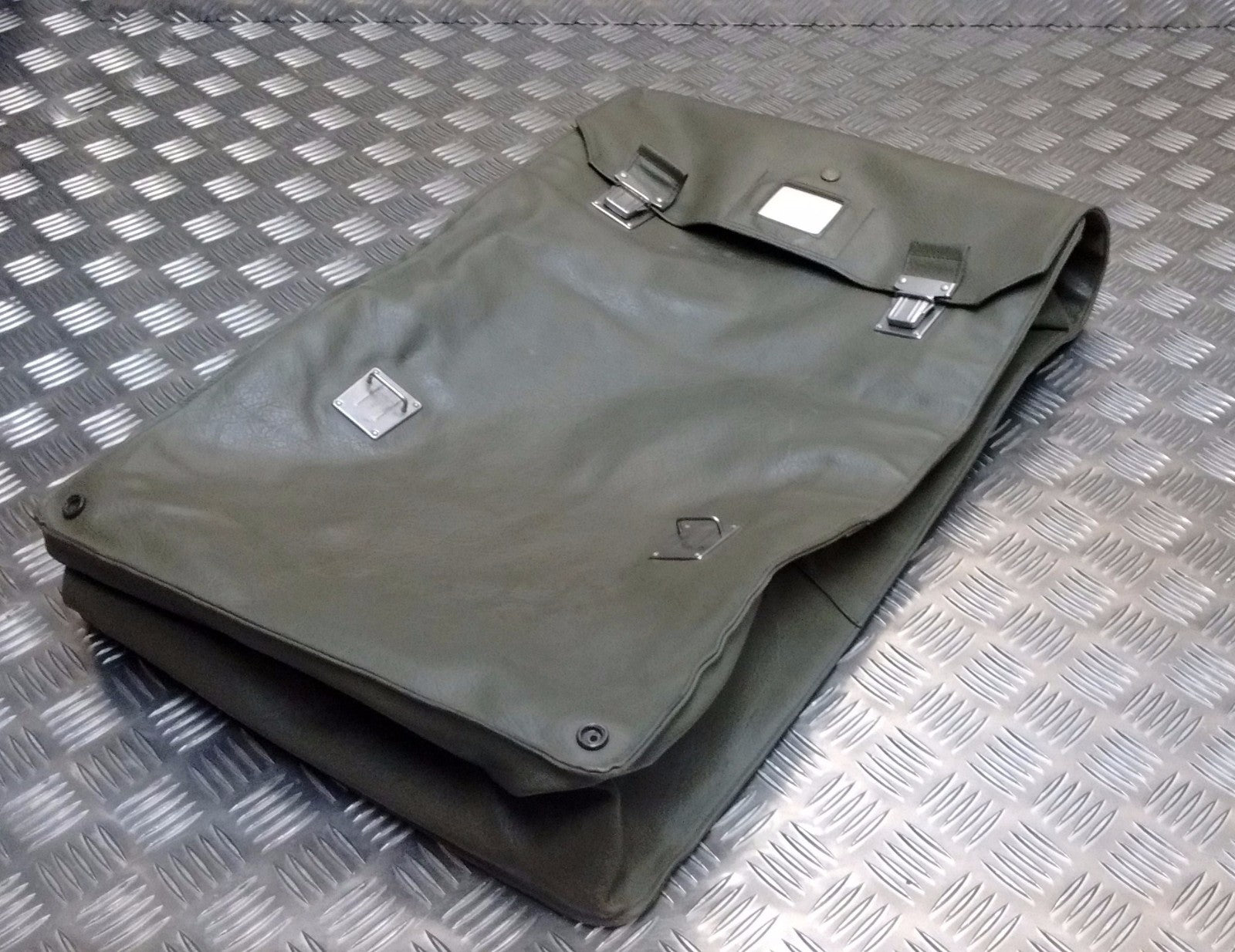 Unique Vintage Tri-fold Suit Carrier / Bag / Uniform Holdall - Heavy Duty Vinyl
