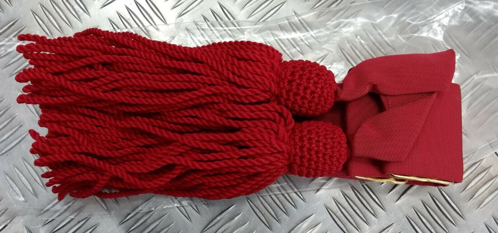 Waist Sash Officers Scarlet / Red Ceremonial Genuine British Forces Army 44"