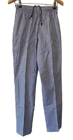 Chefs Trousers British Army Unisex Blue White Chequered Pack of 2 Size XL NEW