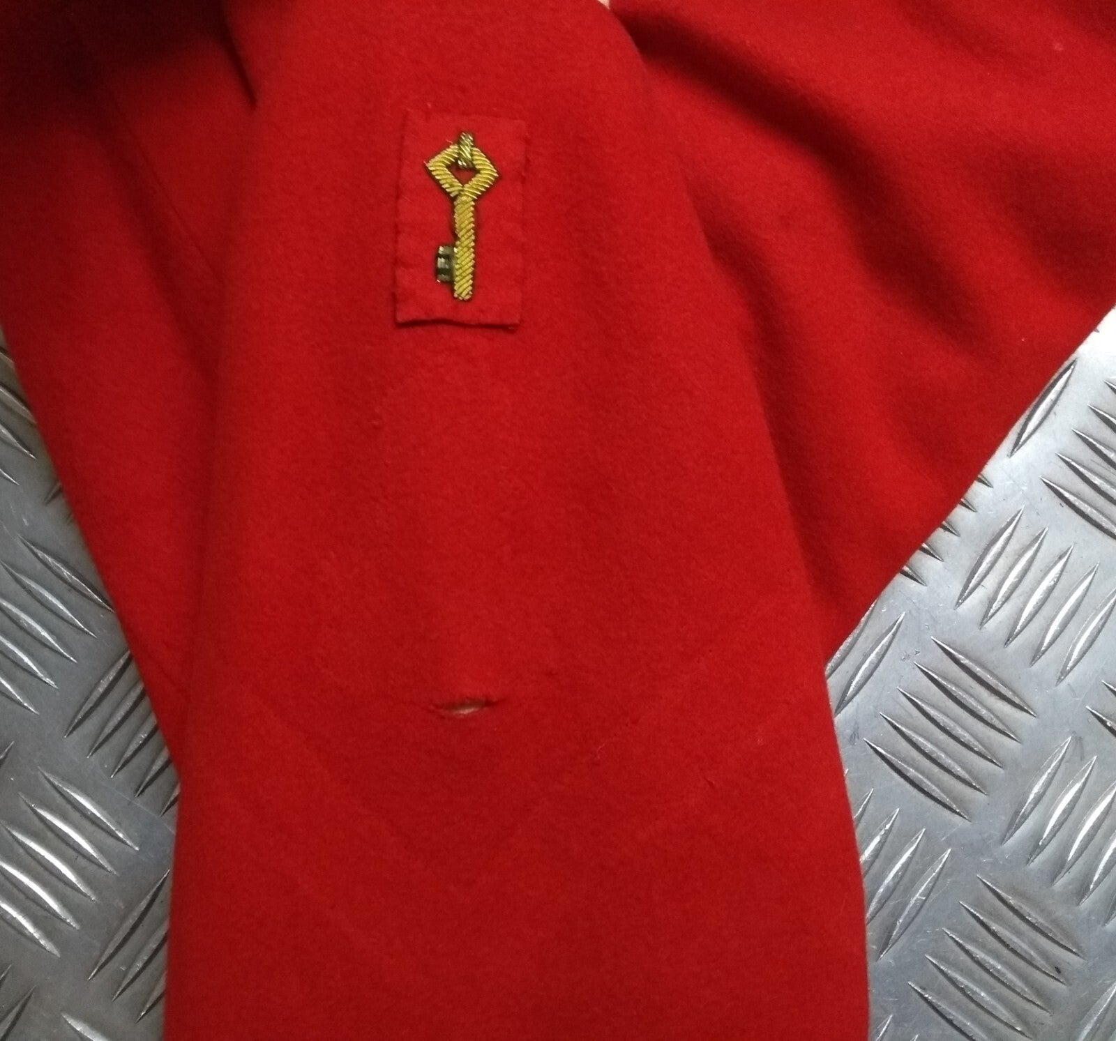 British Army Red Tunic The Royal Gibraltar Ceremonial Style Jacket Faulty