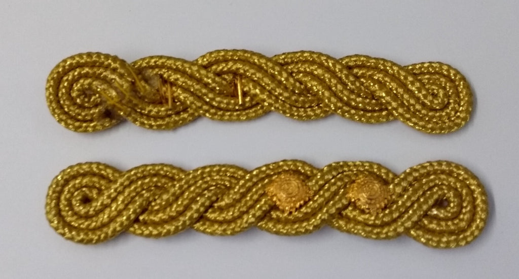 Lieutenant Shoulder Cords Ceremonial Wire Cord Shoulder Epaulettes & Rank Pips