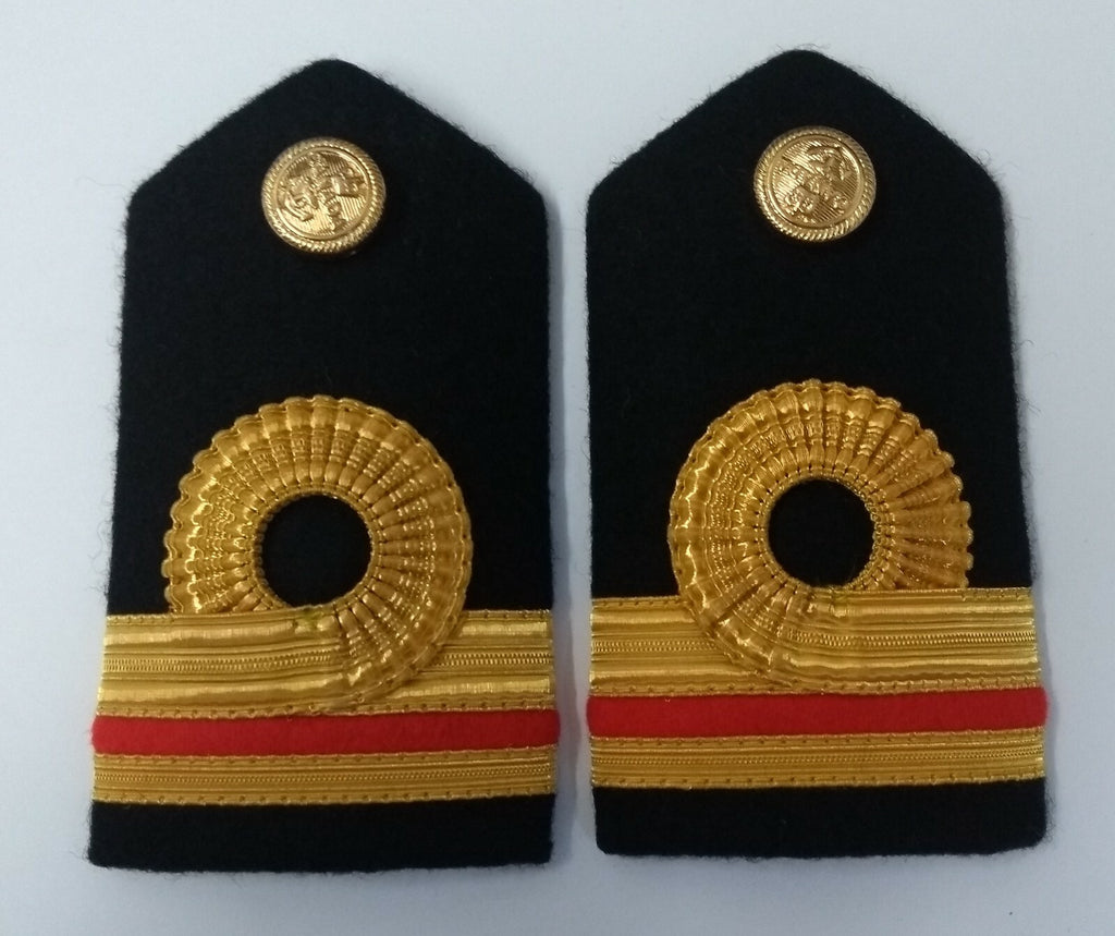 Genuine Canadian Naval Female Gold Wire Rank Shoulder Boards Epaulettes LFS22
