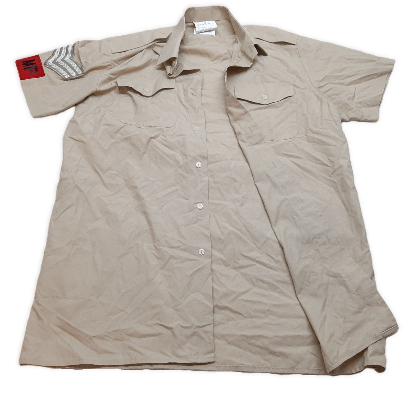 Shirt Army Style FAD Fawn Short Sleeve Size 41cm