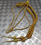 Crimson Fleck Gold Ceremonial Aiguillette British Made Senior Officer Issue