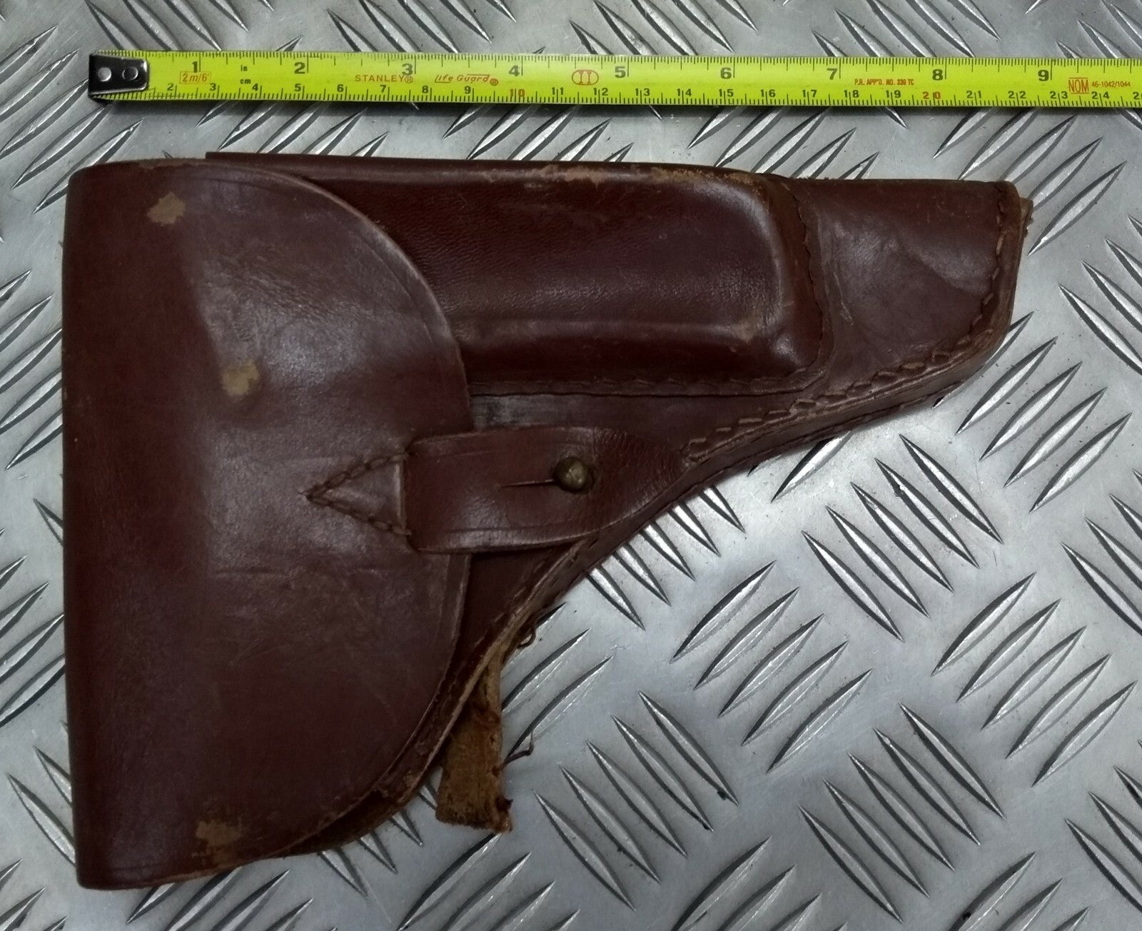Vintage Holster Leather Unknown Pistol Side Arm Holster Faulty