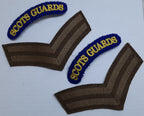 Scots Guards Insignia British Army No2 Corporal Stripes and Shoulder Mudguards