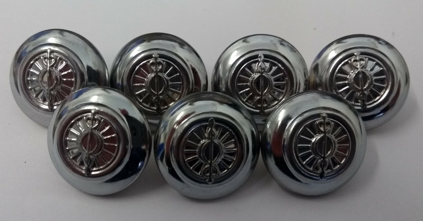 Genuine British Service Dress Chrome Buttons 38L - NEW
