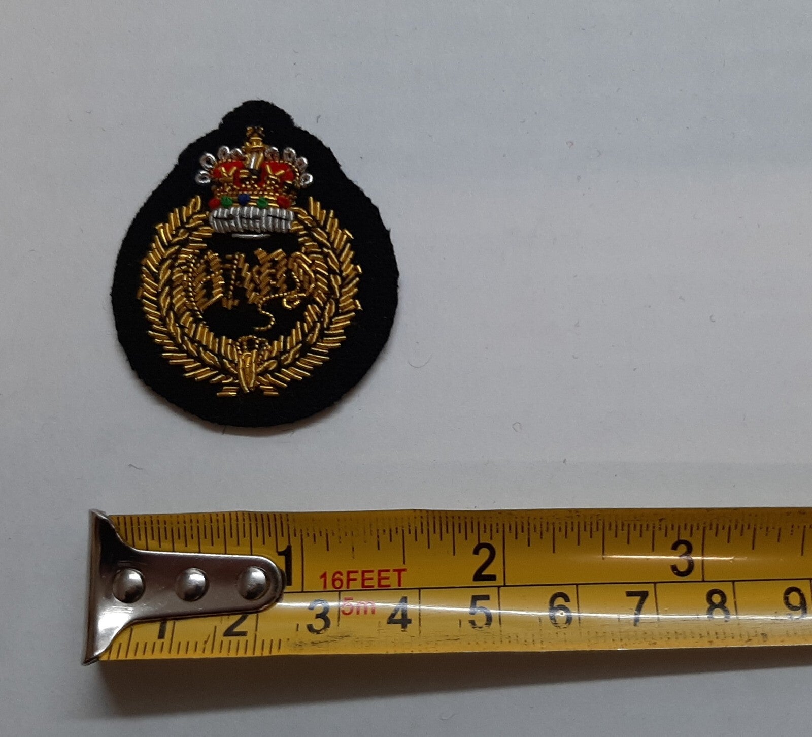 QDG Collar Badges British Army Dress Hand Embroidered Queens Dragoon Guards