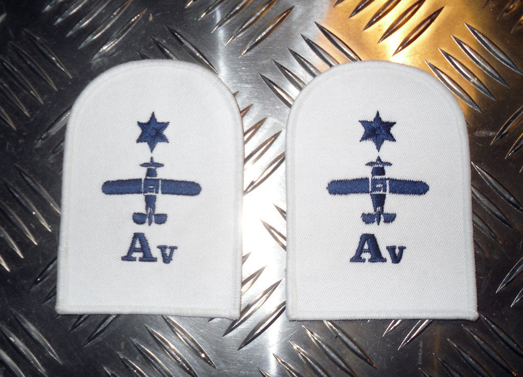 Genuine Pair of Royal Navy RN Air Engineering Avionics Patches / Badges - NEW