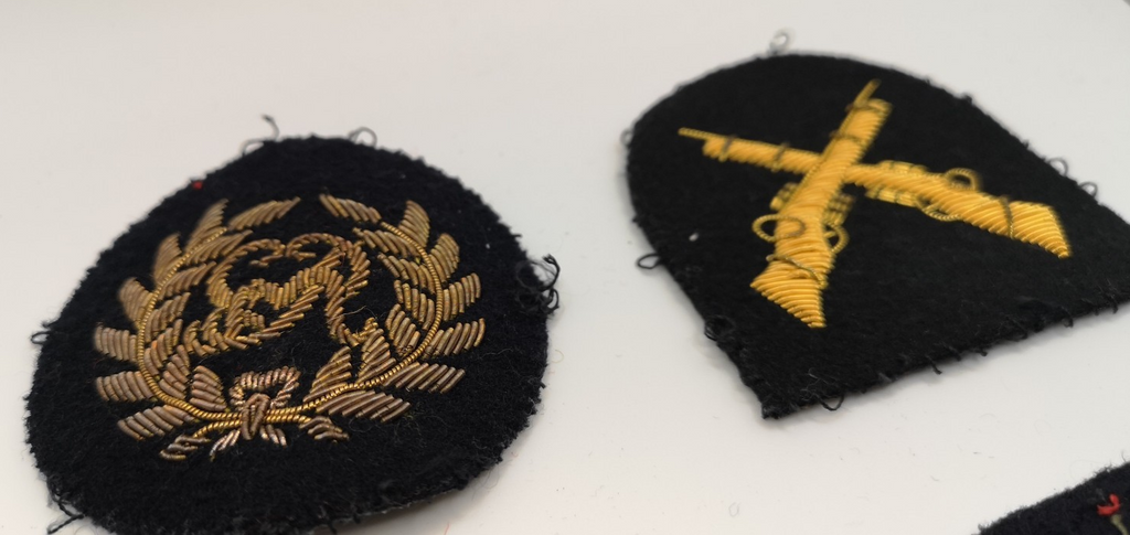 British Army / Navy / RAF Royal Air Force Qualification Rank Wire Braided Badges set of 6