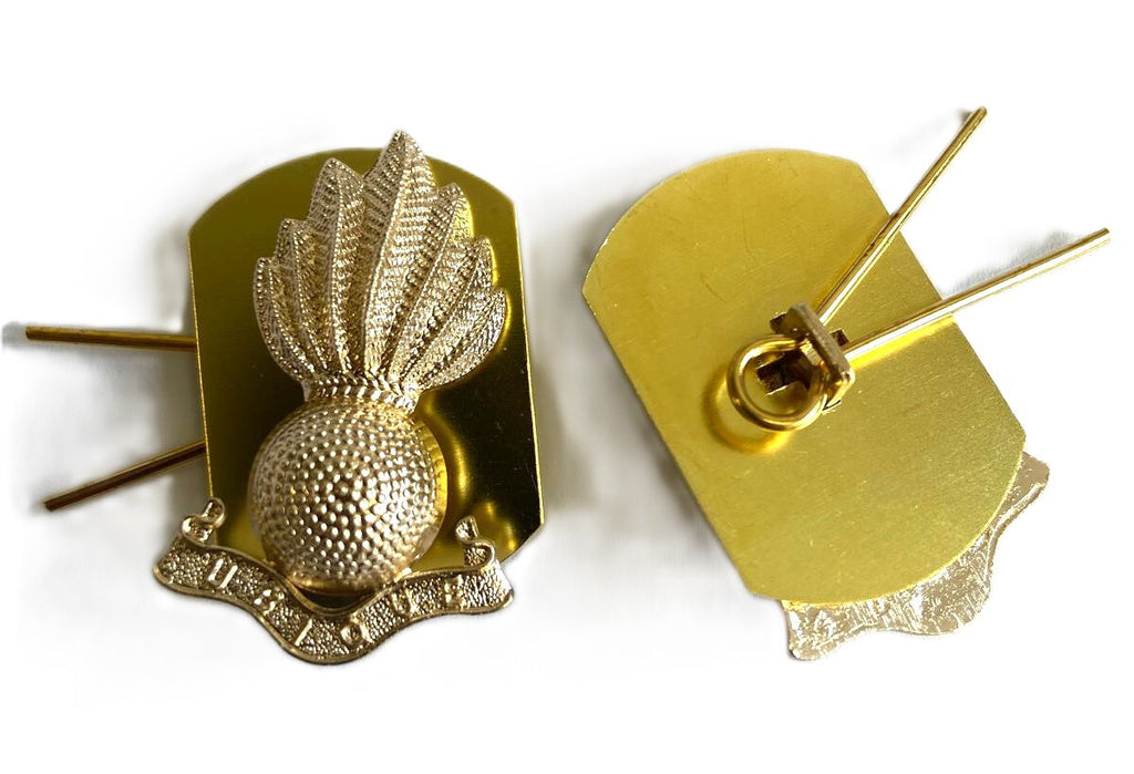 Royal Artillery RA Collar Dogs / Badges Split Pins OR's Army NEW