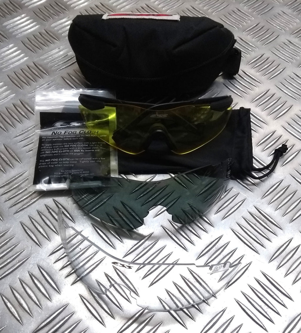 ESS ICE Ballistic Protective Glasses 3 Lens Set Genuine British Spec