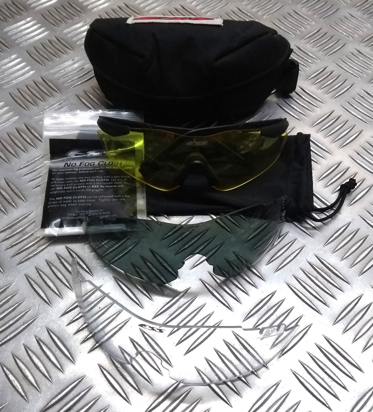 ESS ICE Ballistic Protective Glasses 3 Lens Set Genuine British Spec