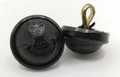 The Rifles Black Plastic Buttons with Queen Elizabeth's Crown Size 18L x2