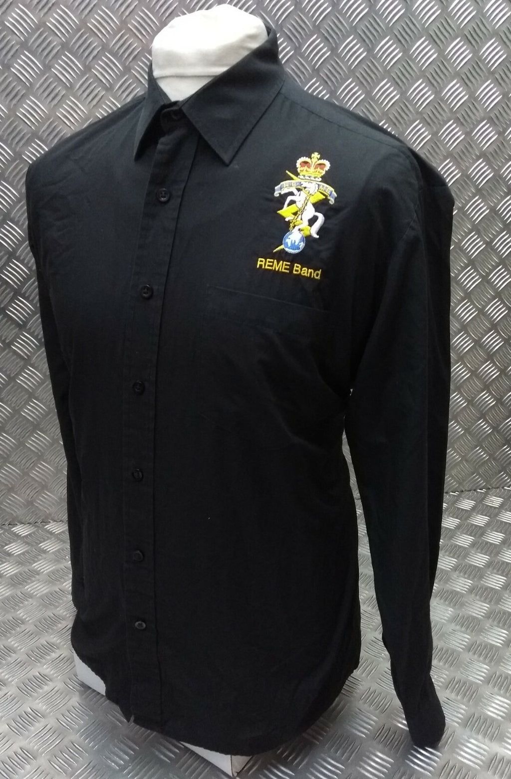 British Army REME Band Royal Electrical and Mechanical Engineers Black Shirt