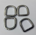 3/8" Chrome Plated Small D Rings x4 Pieces