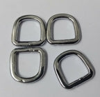 3/8" Chrome Plated Small D Rings x4 Pieces